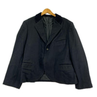 ジャケット Y’s for men 96AW 襟コーデュロイ ステッチデザイン クロップドジャケット Ｍ ブラック M ブラック