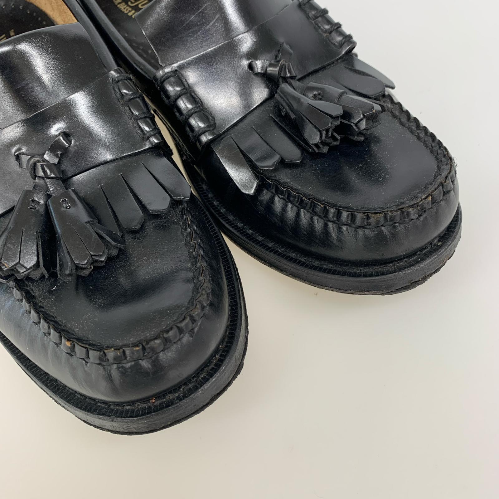 シューズ タッセルローファー US6.5～US7.5 ブラック