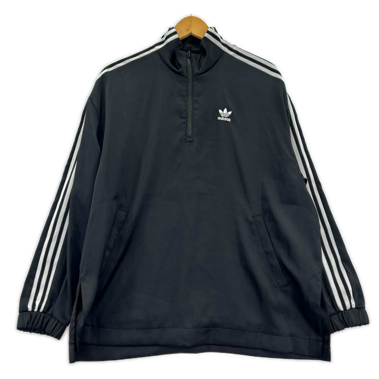 ジャケット CLASSICS SATIN TRACK TOP M ブラック