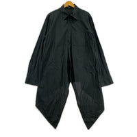 長袖シャツ ロングシャツ ブラック M ブラック