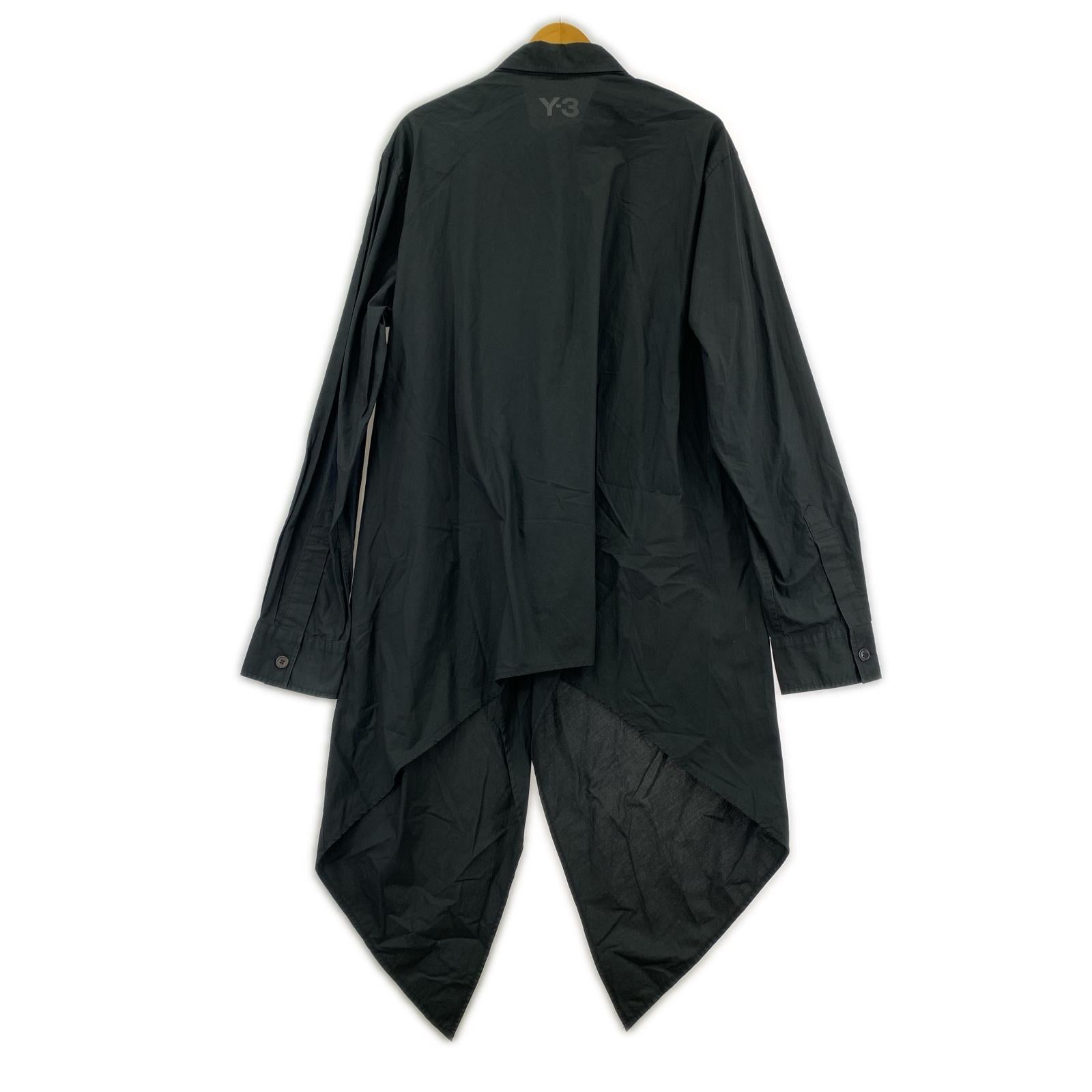 長袖シャツ ロングシャツ ブラック M ブラック