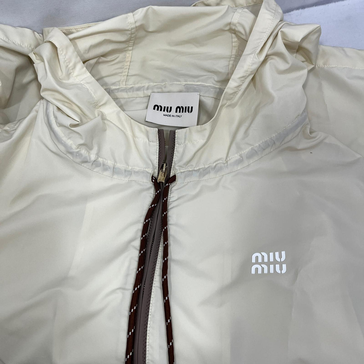 miumiu/ML1055/テクニカルファブリックフーディー/38