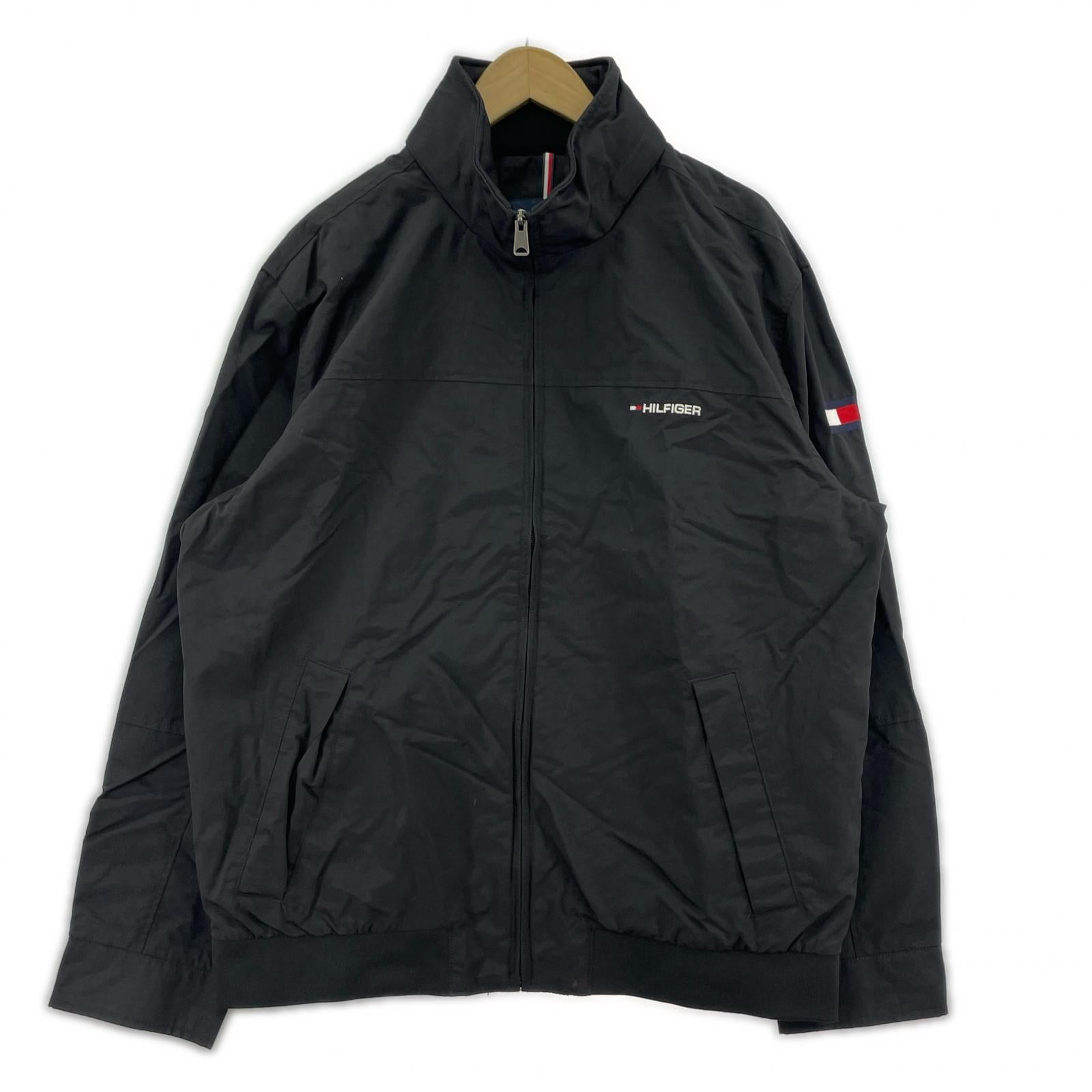 ミリタリージャケット TOMMY HILFIGER ナイロンジャケット ブラック