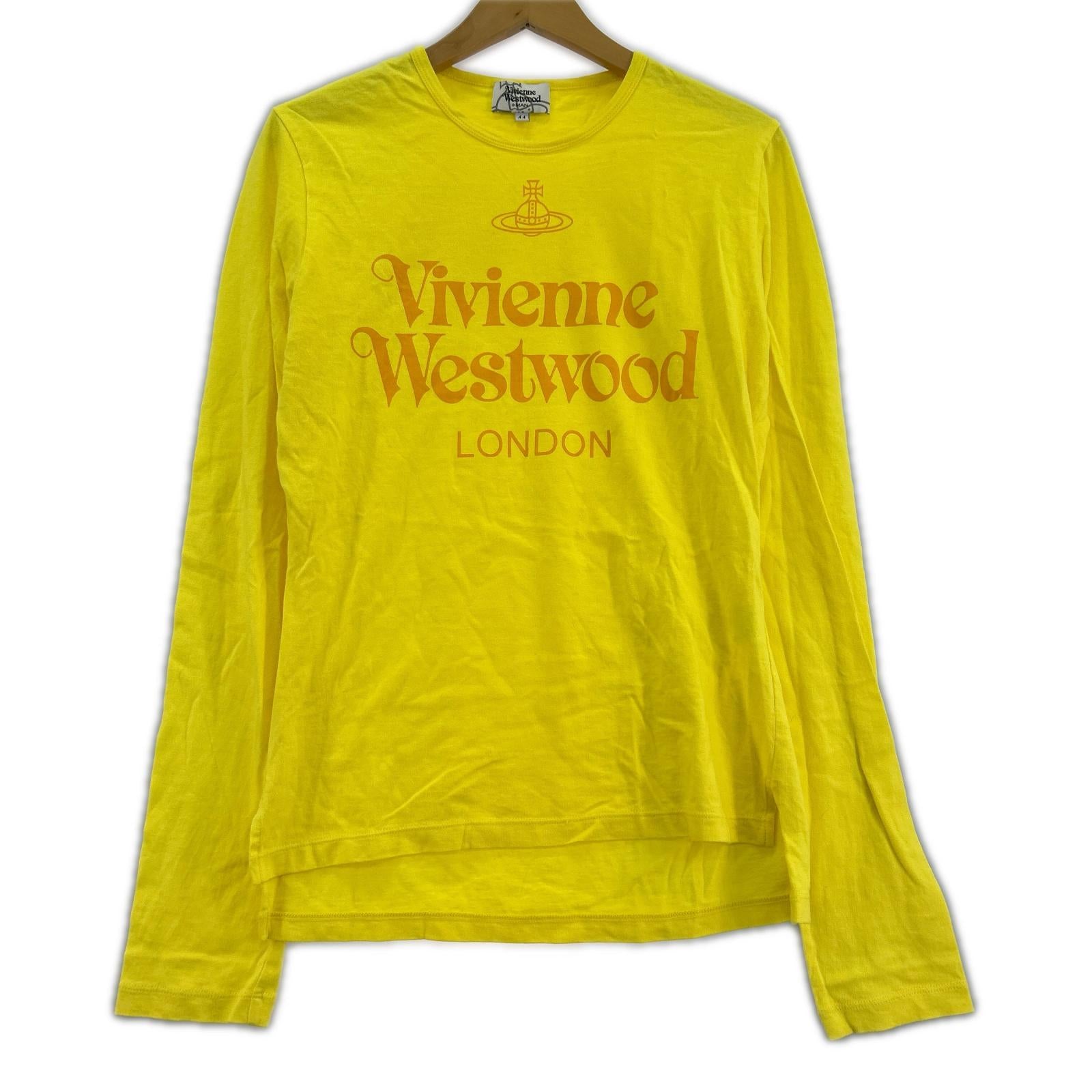 長袖Ｔシャツ プリントカットソー/サイズ44 44 イエロー