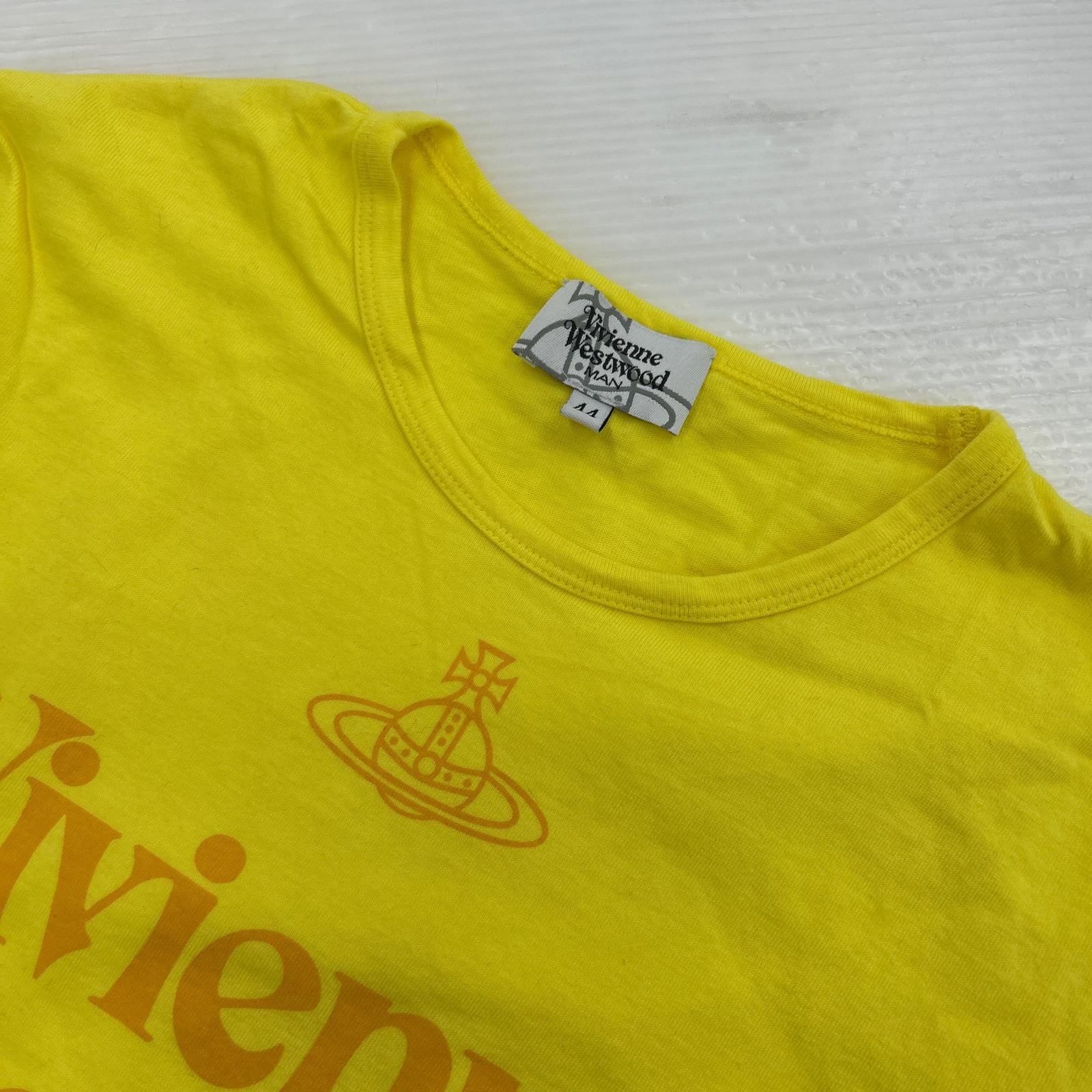 長袖Ｔシャツ プリントカットソー/サイズ44 44 イエロー