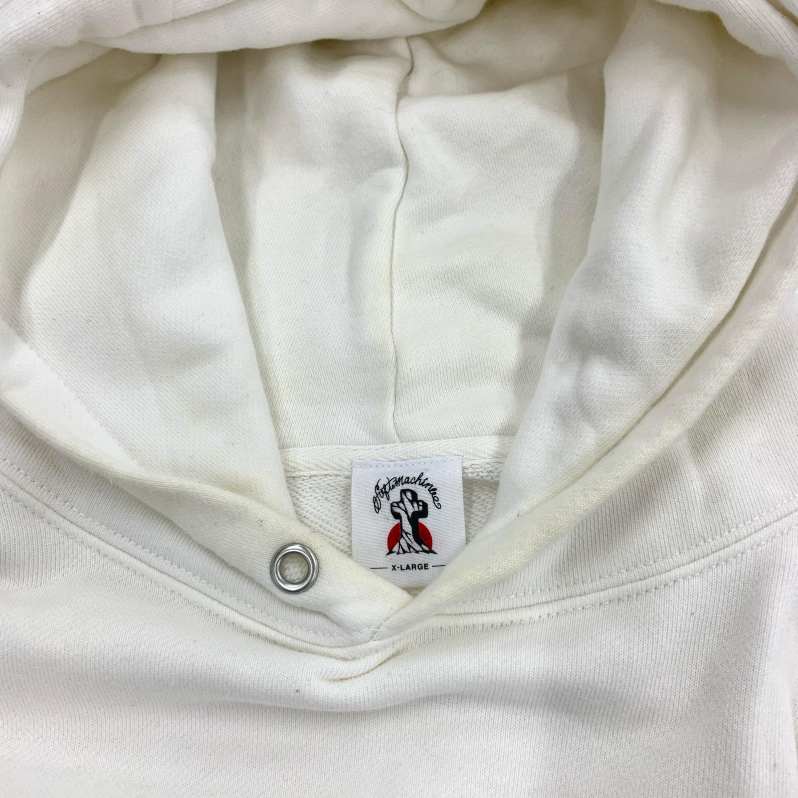 パーカー SOFTMAVHINE プリント パーカー（XL）ホワイト ホワイト