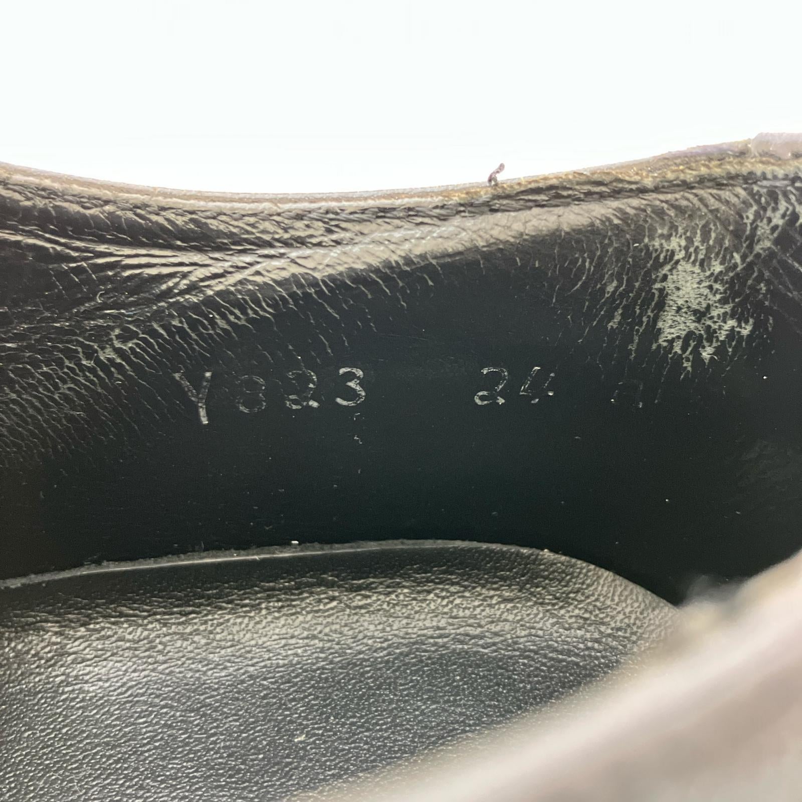 シューズ ダブルモンク シューズ　黒　24cm 24cm (US6 UK5 1/2 EU38) ブラック