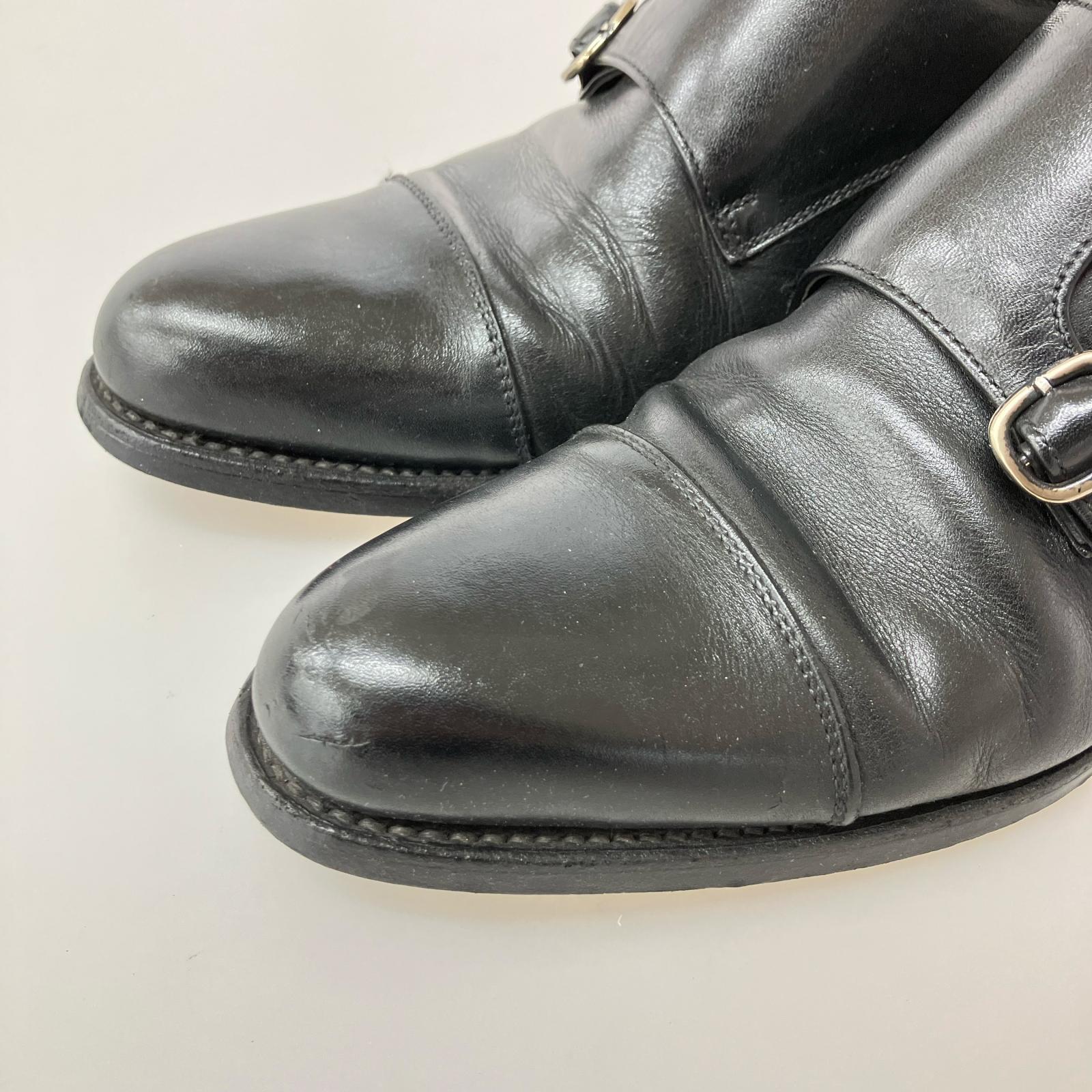シューズ ダブルモンク シューズ　黒　24cm 24cm (US6 UK5 1/2 EU38) ブラック