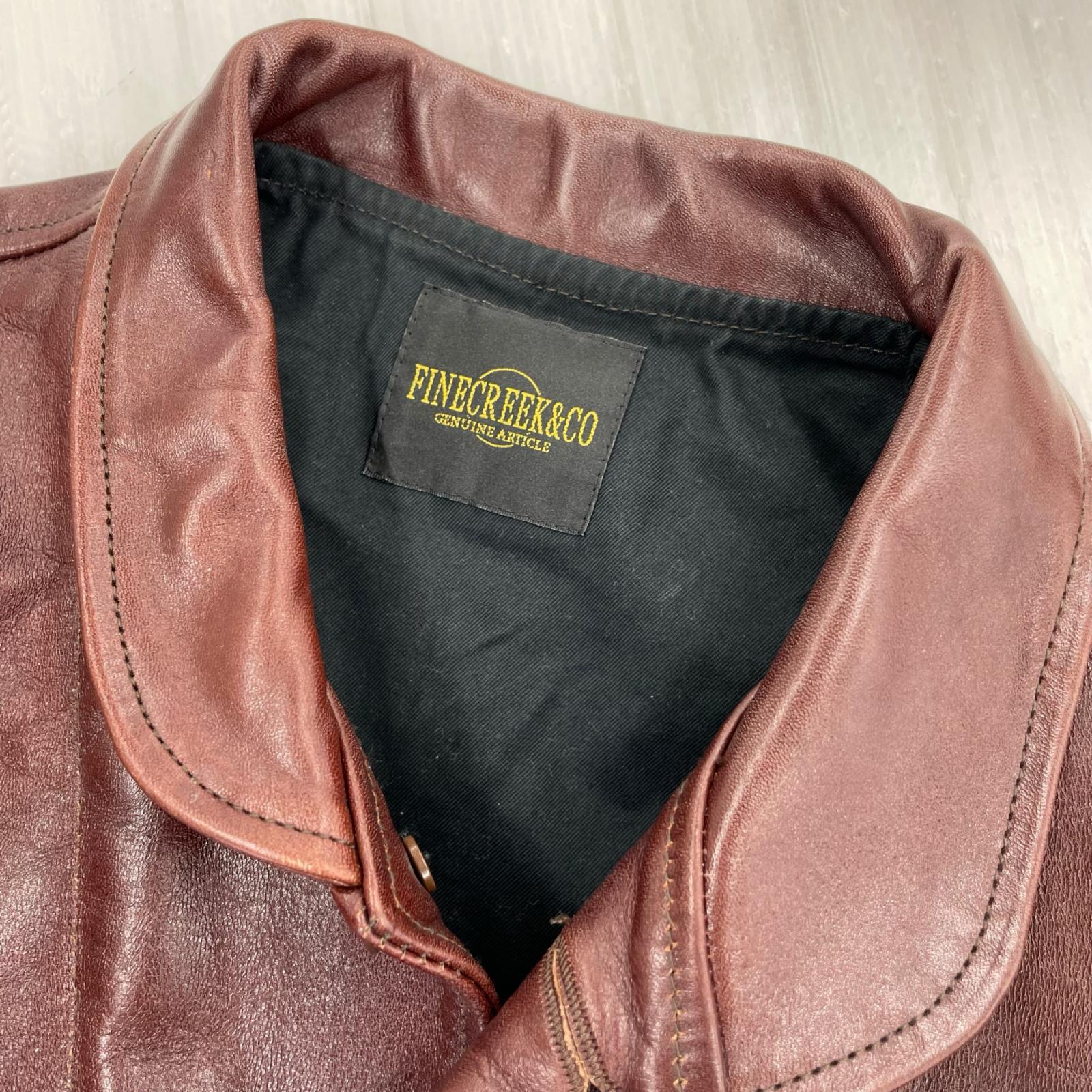 レザージャケット FINE CREEK &Co ALE JACKET 36 ホースハイド