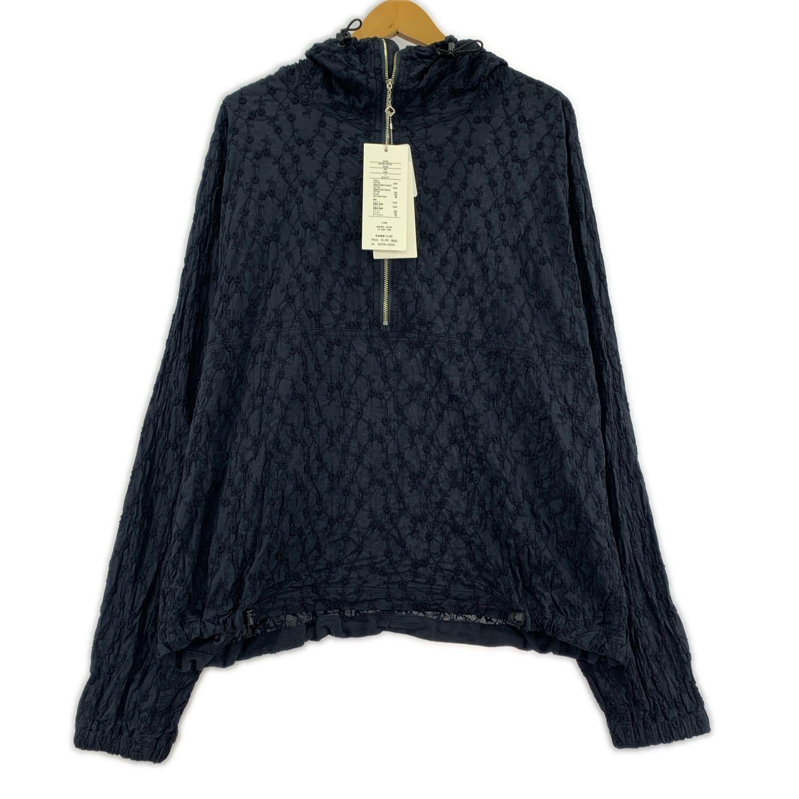 ジャケット UNUSED 26SS Embroidery Pull Over Jacket 1 ネイビー 1 ネイビー