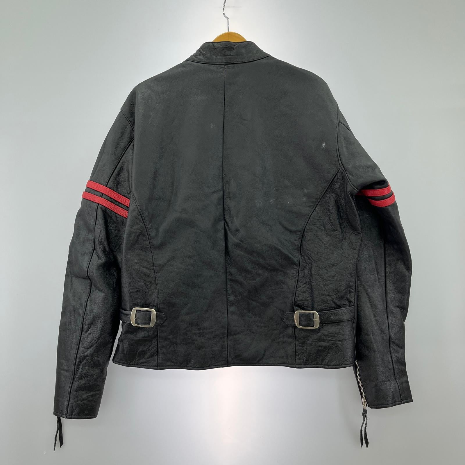 レザージャケット Freedom シングルライダース ジャケット　黒 ブラック