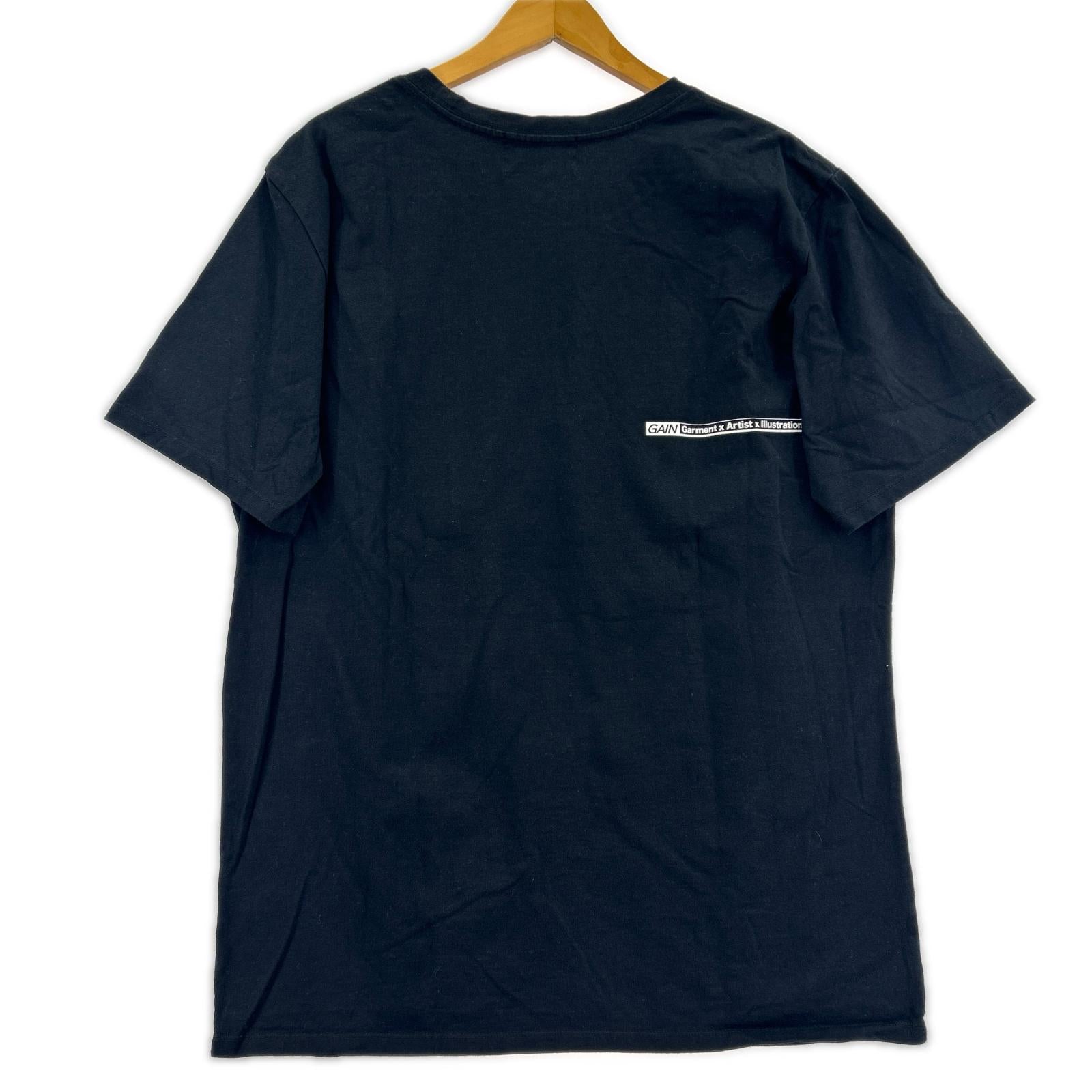 半袖Ｔシャツ GAIN HIDE×田島昭宇 BLK XL ブラック