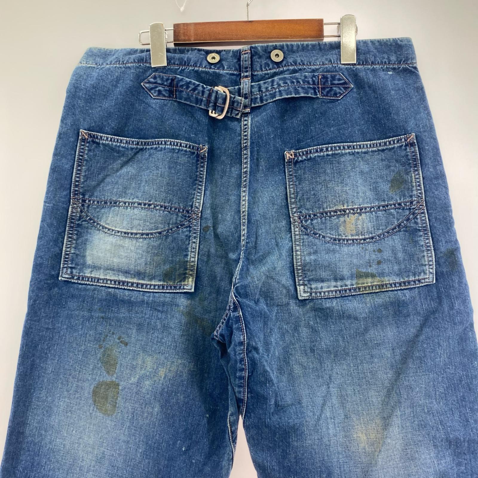 デニムパンツ N NEPHEWS EWANS ユーズド加工 ダブルニー L DN0302T1 L ブルー
