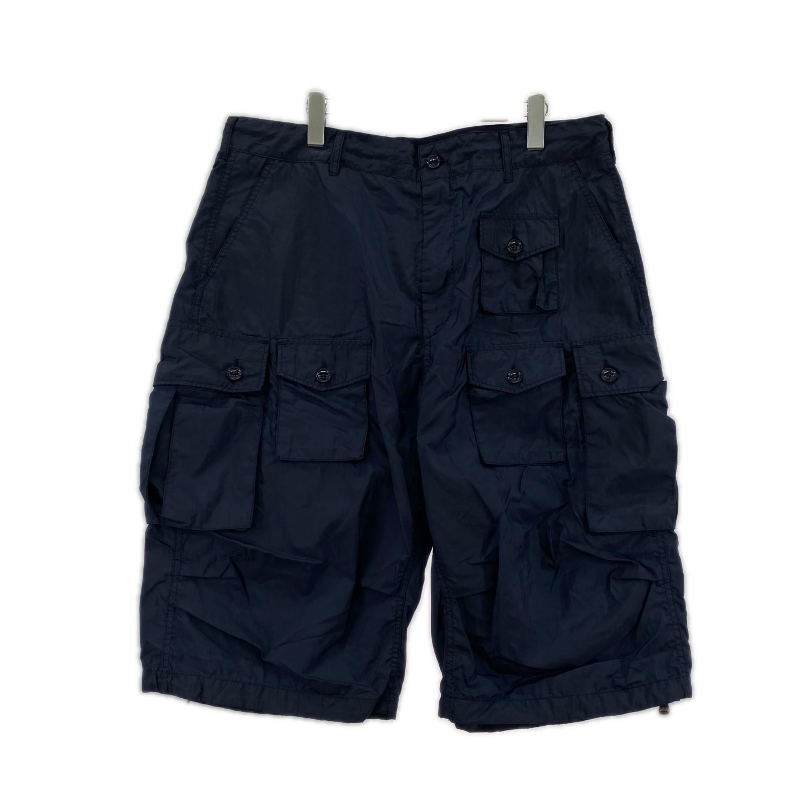 ショートパンツ ナイロン カーゴ ショートパンツ XL 紺 ネイビー