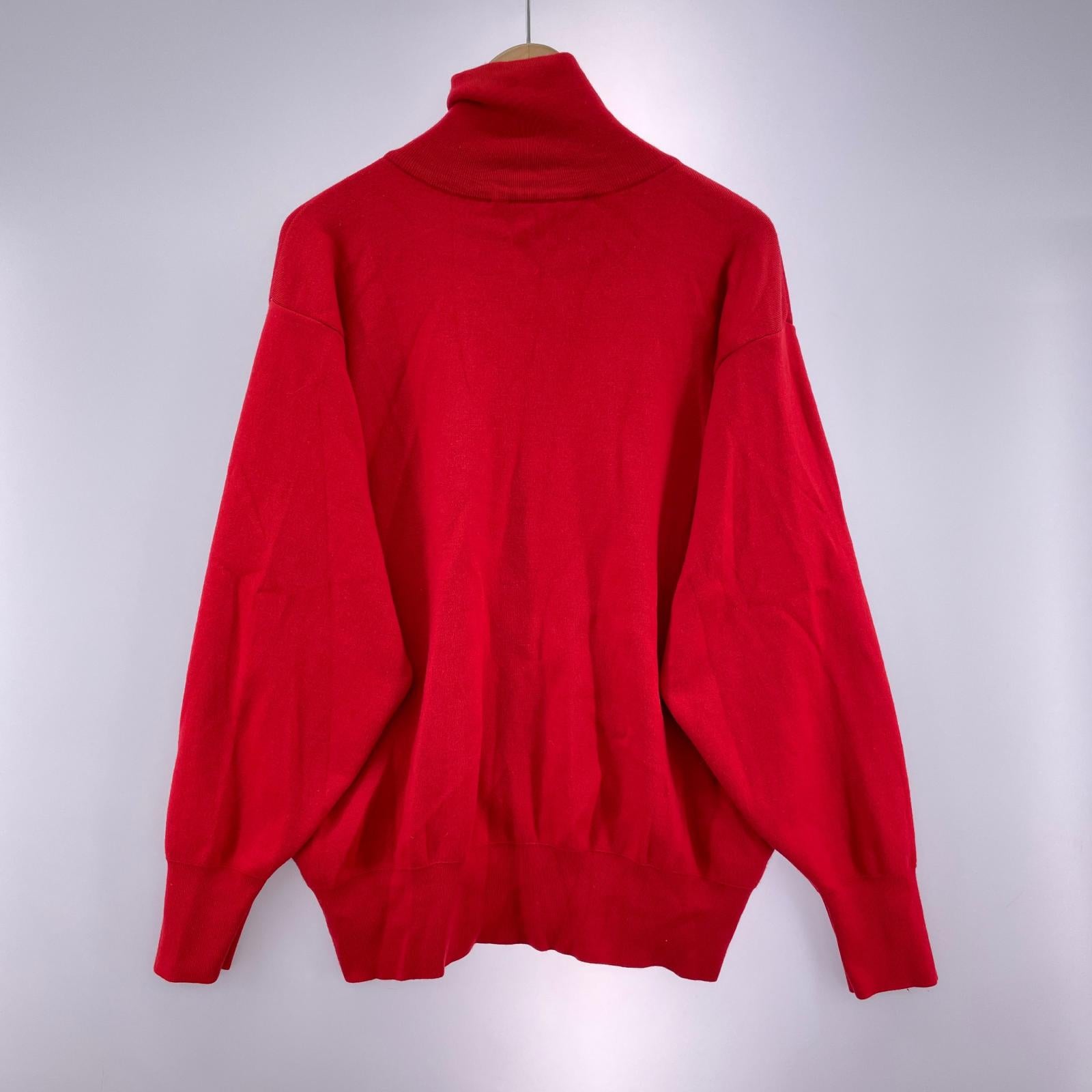 ニット Olde H & Daughter WOOL KNIT TRACK 10 赤 レッド