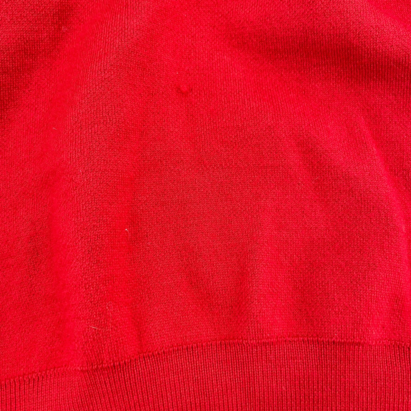 ニット Olde H & Daughter WOOL KNIT TRACK 10 赤 レッド