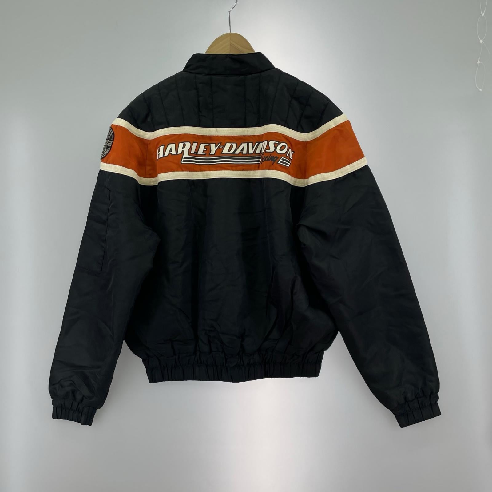 ジャケット レーシングジャケット (L) 黒オレンジ L ブラック
