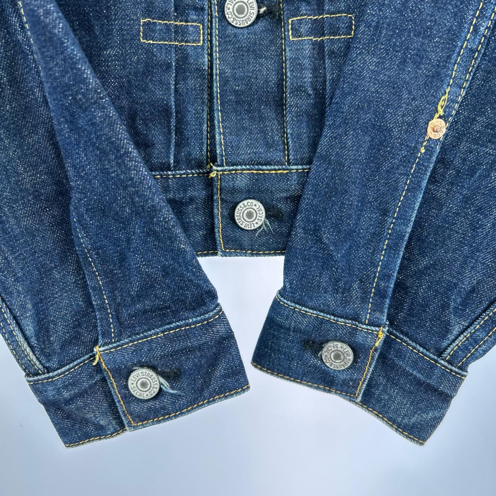 デニムジャケット 507 90s 2nd復刻 ビッグE 均等V（38） 38 ネイビー