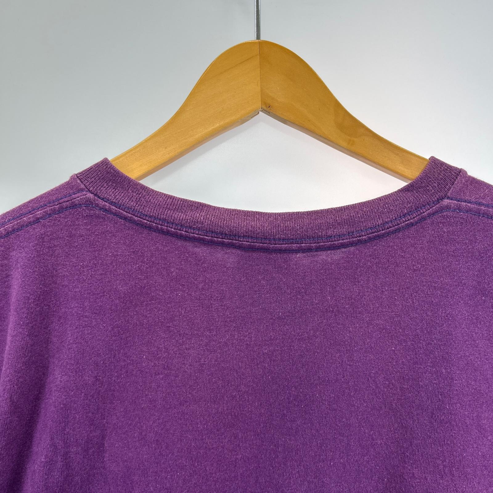 半袖Ｔシャツ 00S メキシコ製 スカル クラウン 紫 (L) L パープル