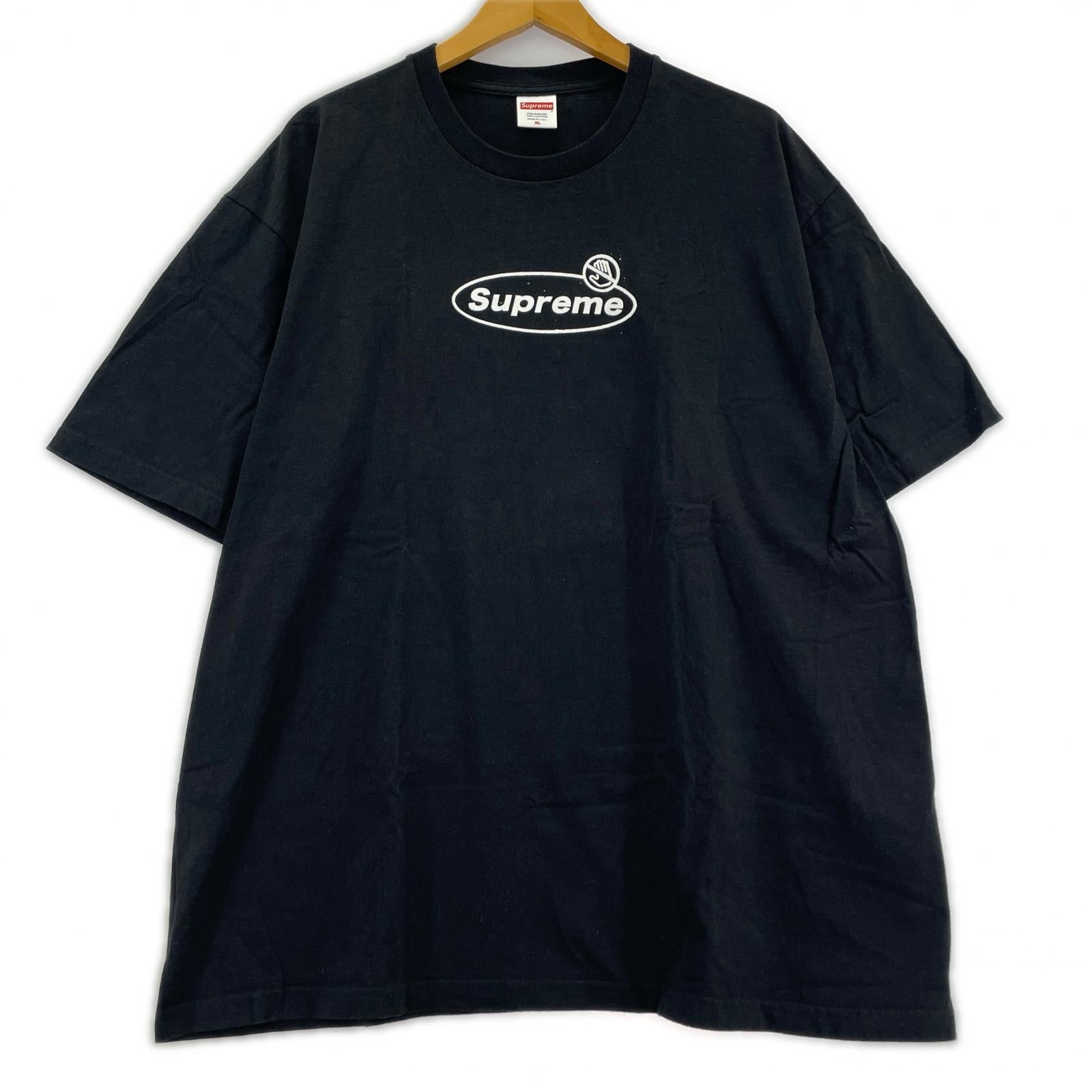 半袖Ｔシャツ Supreme 22AW フロントロゴ S/Sカットソー 黒 (XL) ブラック