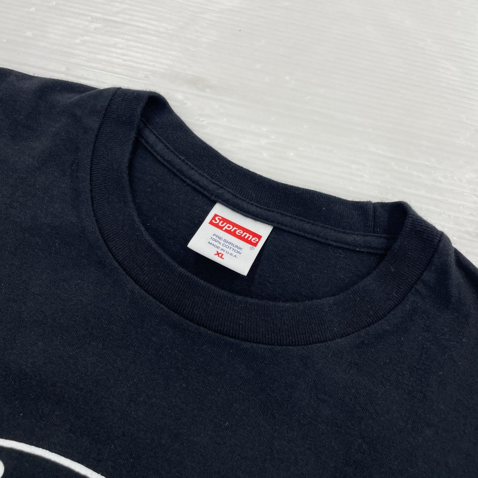 半袖Ｔシャツ Supreme 22AW フロントロゴ S/Sカットソー 黒 (XL) ブラック