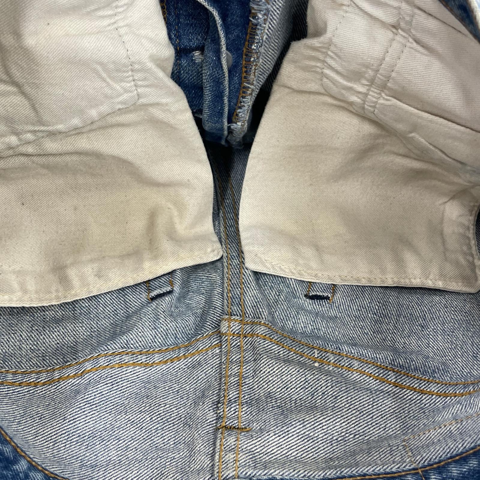 デニムパンツ 501 XX 66後期 ボタン裏6 32 ブルー