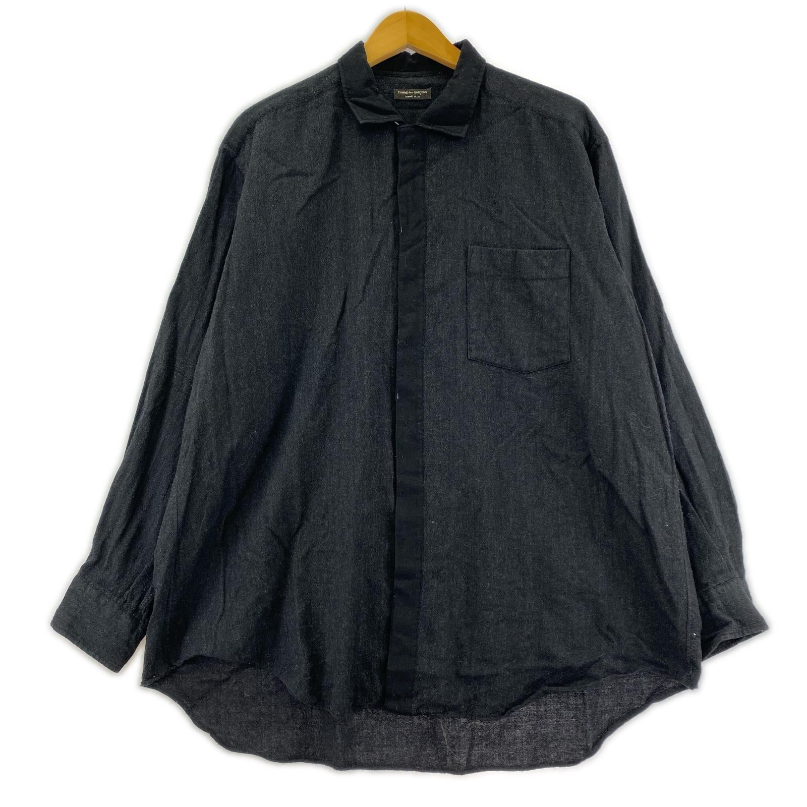 長袖シャツ HOMME PLUS ブラック