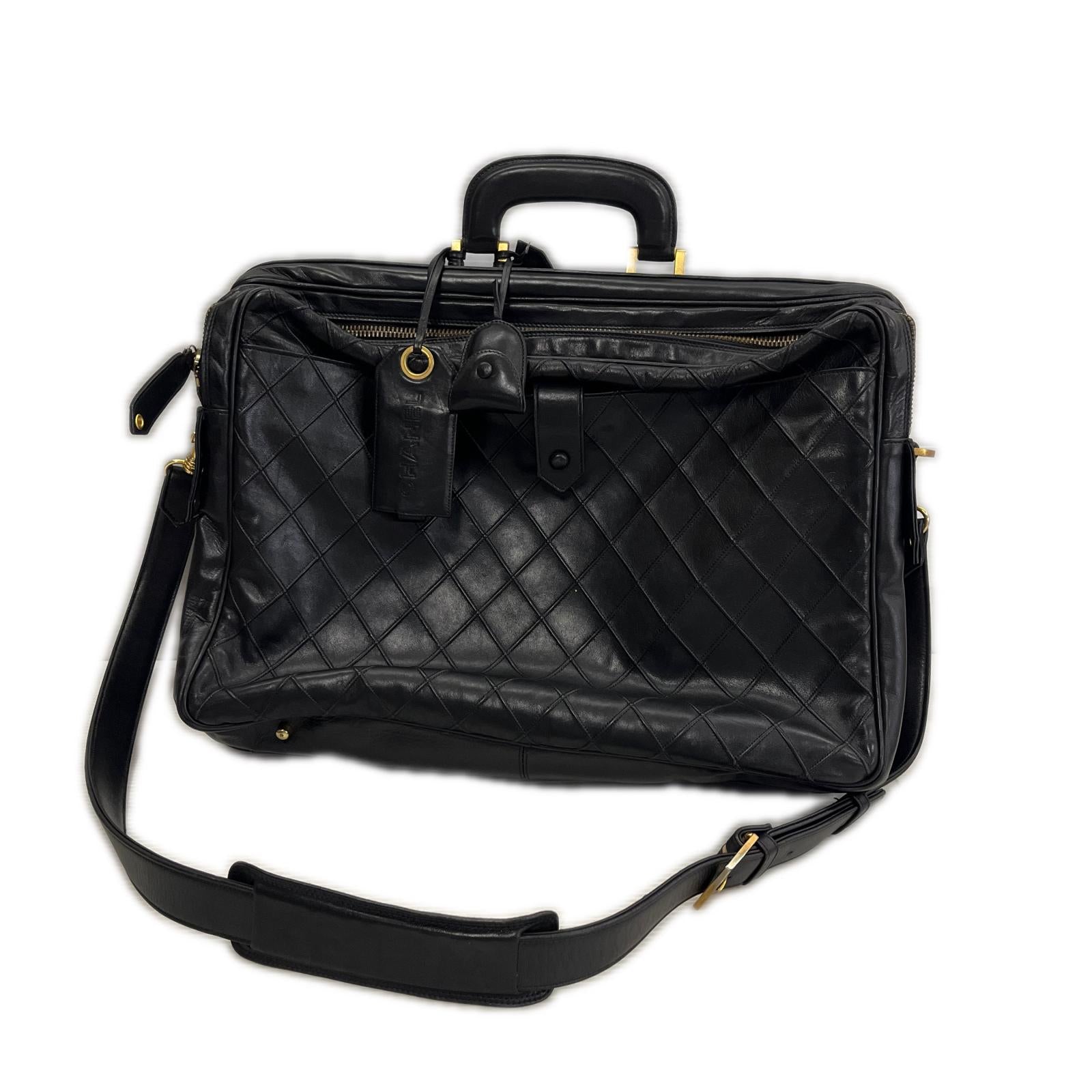 CHANEL ラムスキン ビコローレ ビジネスバッグ