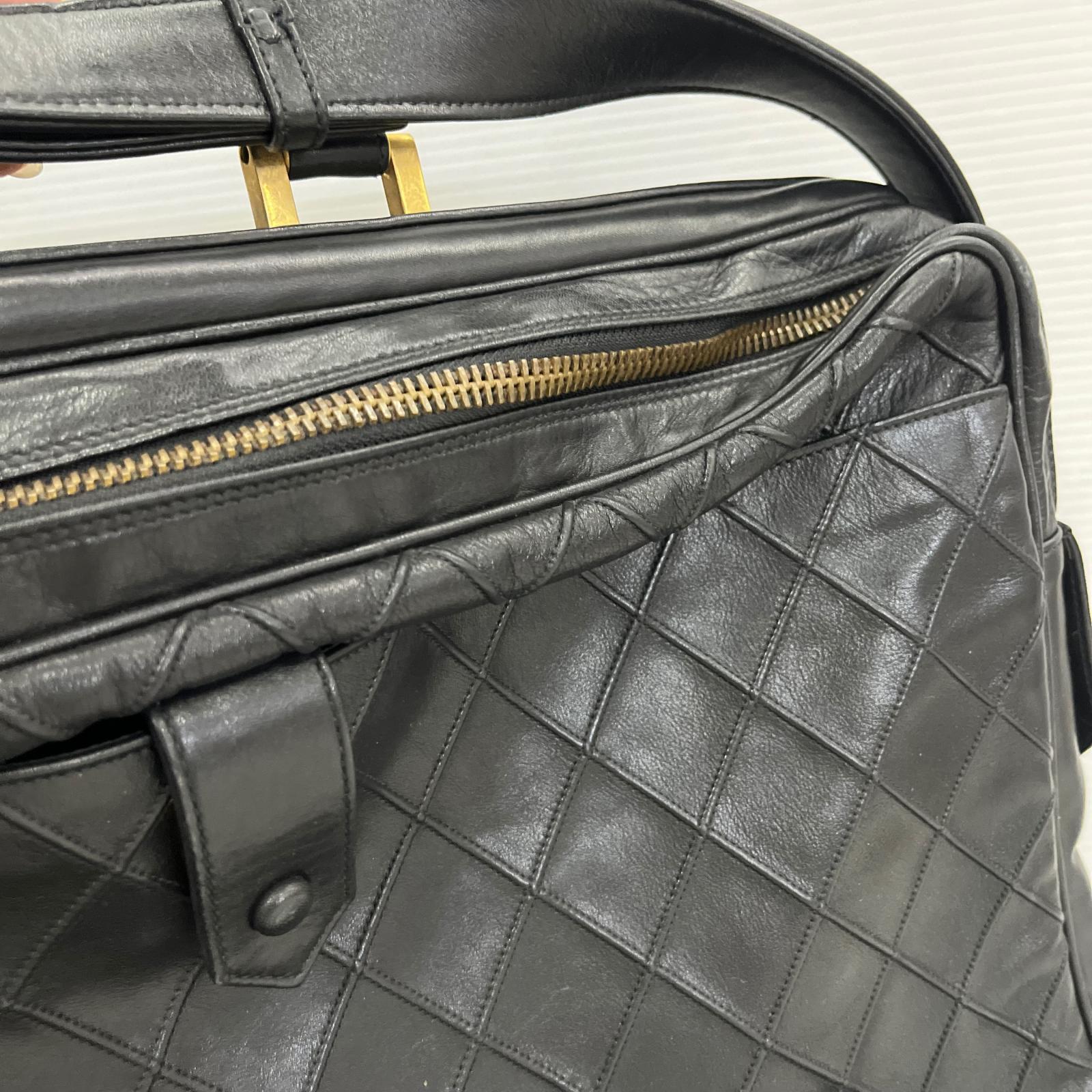 CHANEL ラムスキン ビコローレ ビジネスバッグ