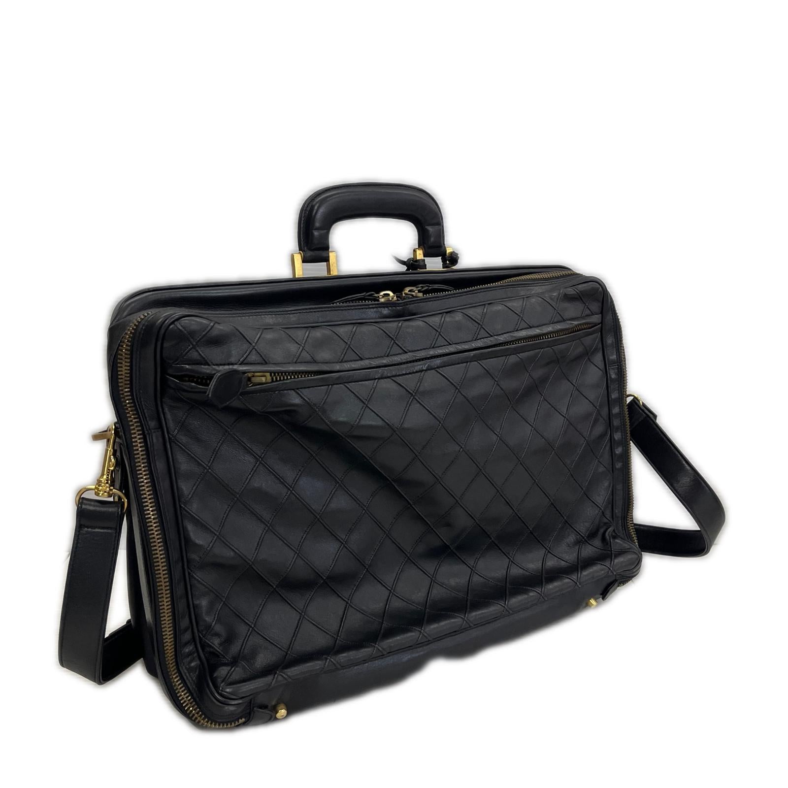 CHANEL ラムスキン ビコローレ ビジネスバッグ