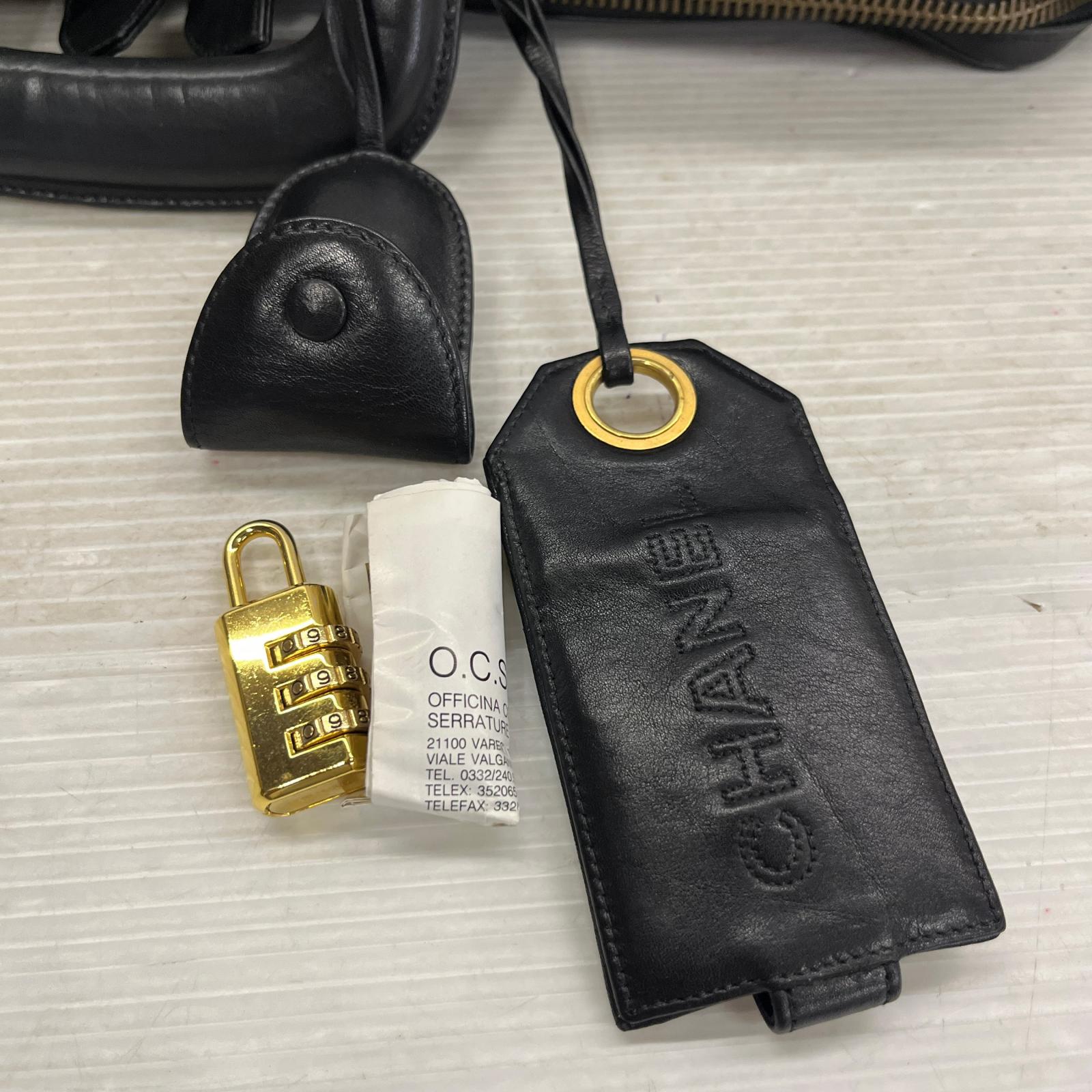 CHANEL ラムスキン ビコローレ ビジネスバッグ