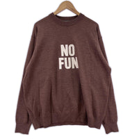長袖Ｔシャツ NO FUN セーター/XL/ブラウン/02253NS14 ブラウン