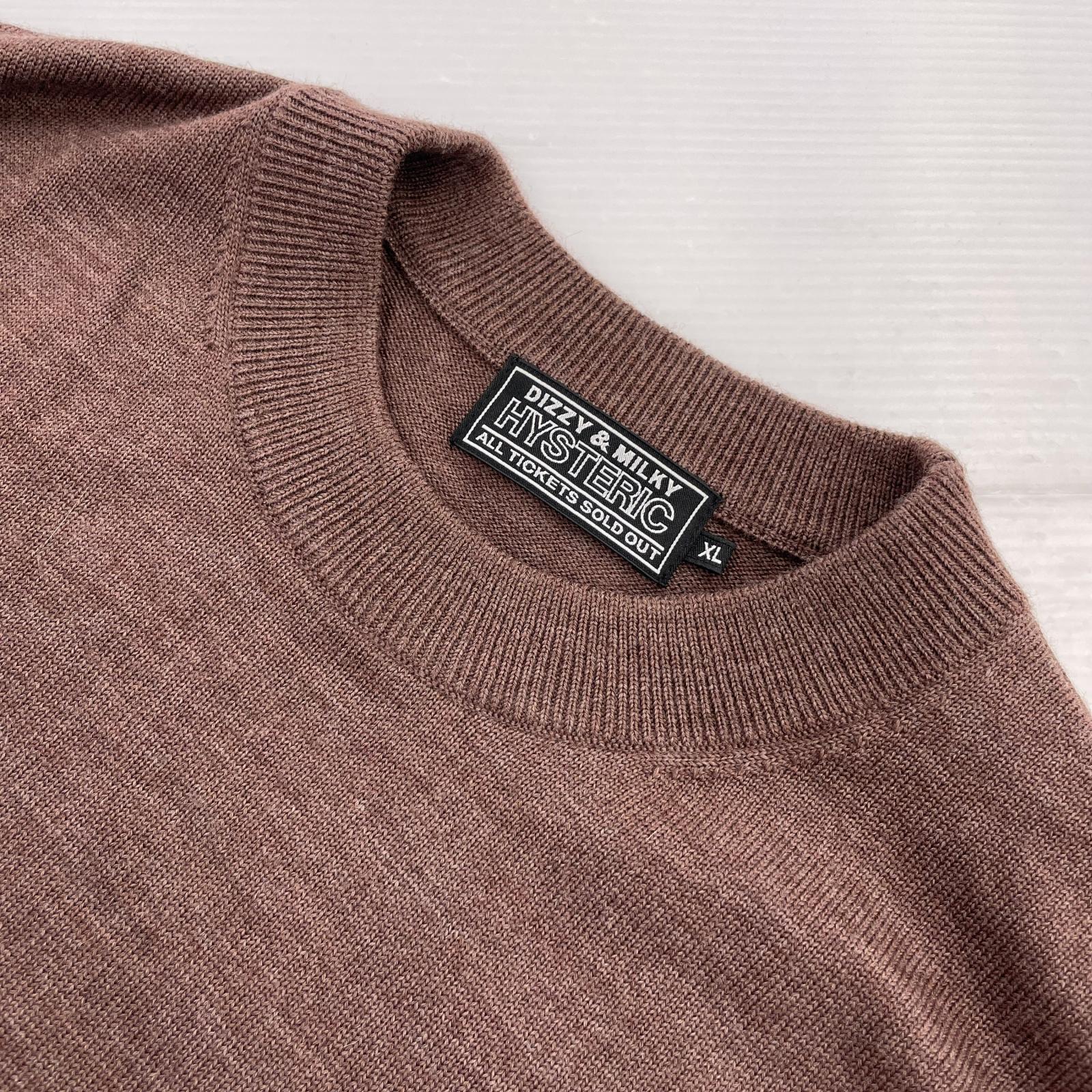 長袖Ｔシャツ NO FUN セーター/XL/ブラウン/02253NS14 ブラウン