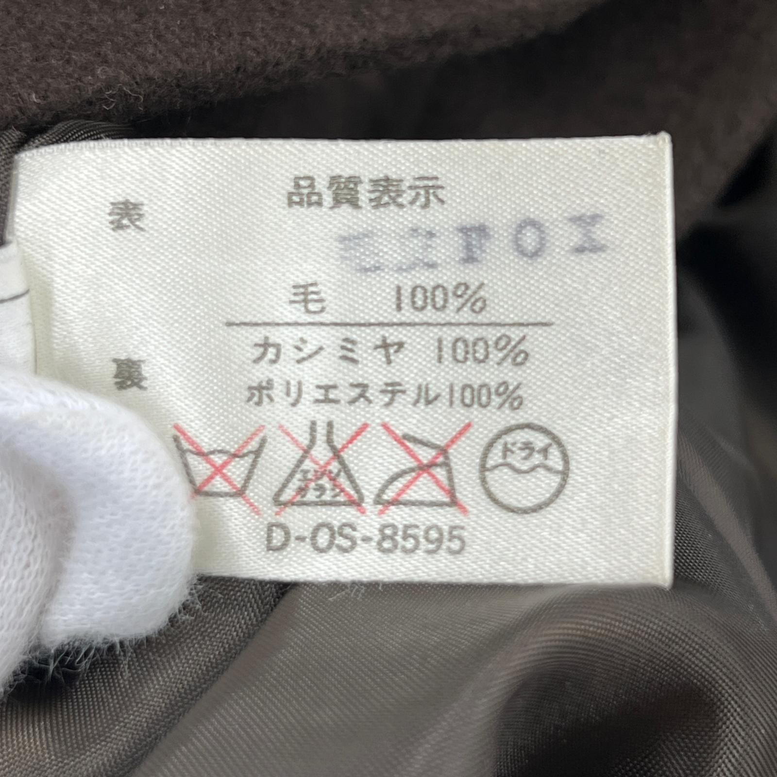 その他アウター ｶｼﾐﾔ100% ﾛﾝｸﾞｽﾃﾝｶﾗｰｺｰﾄ 茶 フリー ブラウン