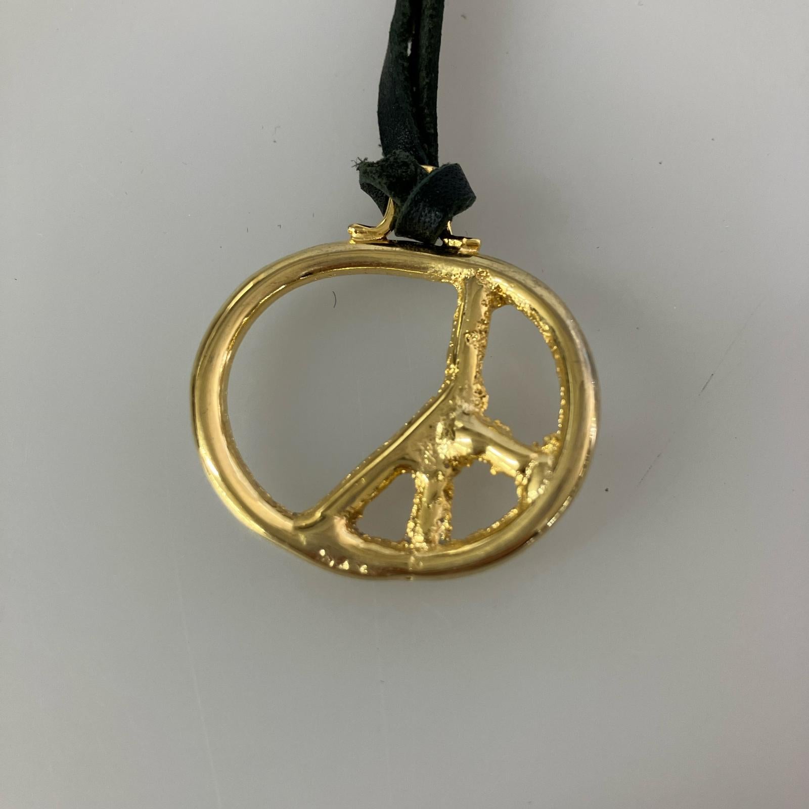 ネックレス Peace Pendant Brass GLD ゴールド