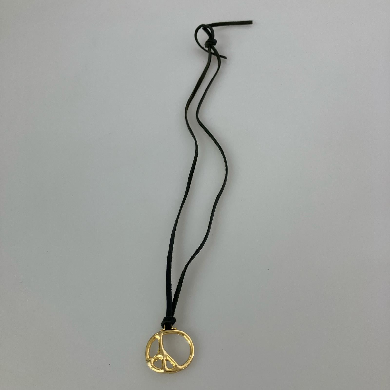 ネックレス Peace Pendant Brass GLD ゴールド