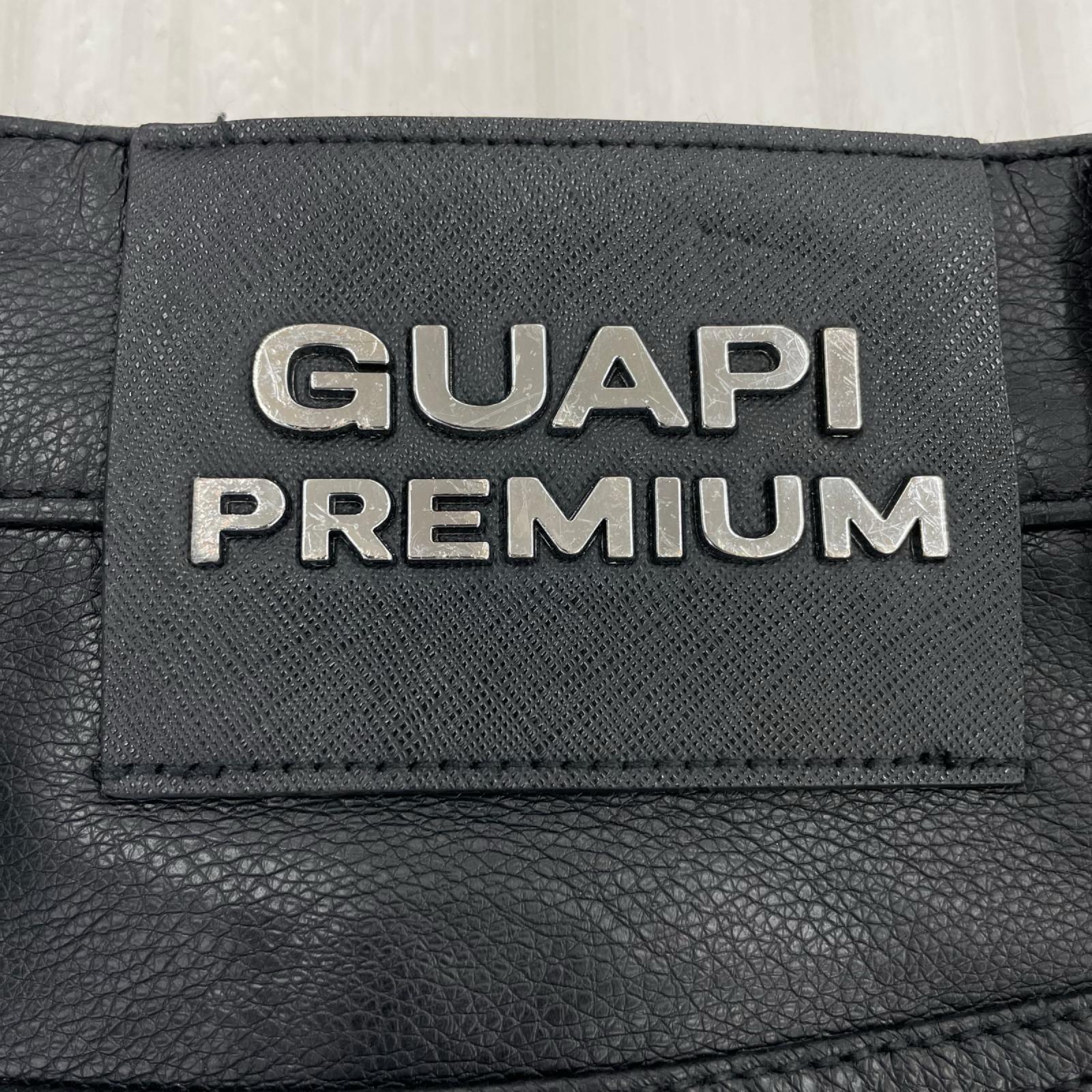 パンツ GUAPI Obsidian Cargo Leather Pants (30) 30 ブラック