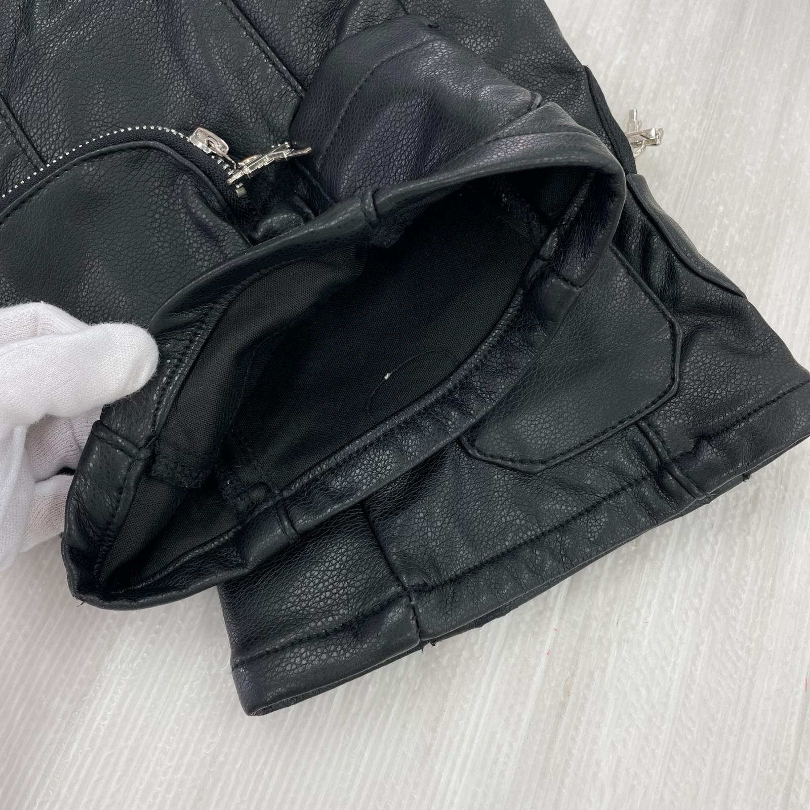 パンツ GUAPI Obsidian Cargo Leather Pants (30) 30 ブラック