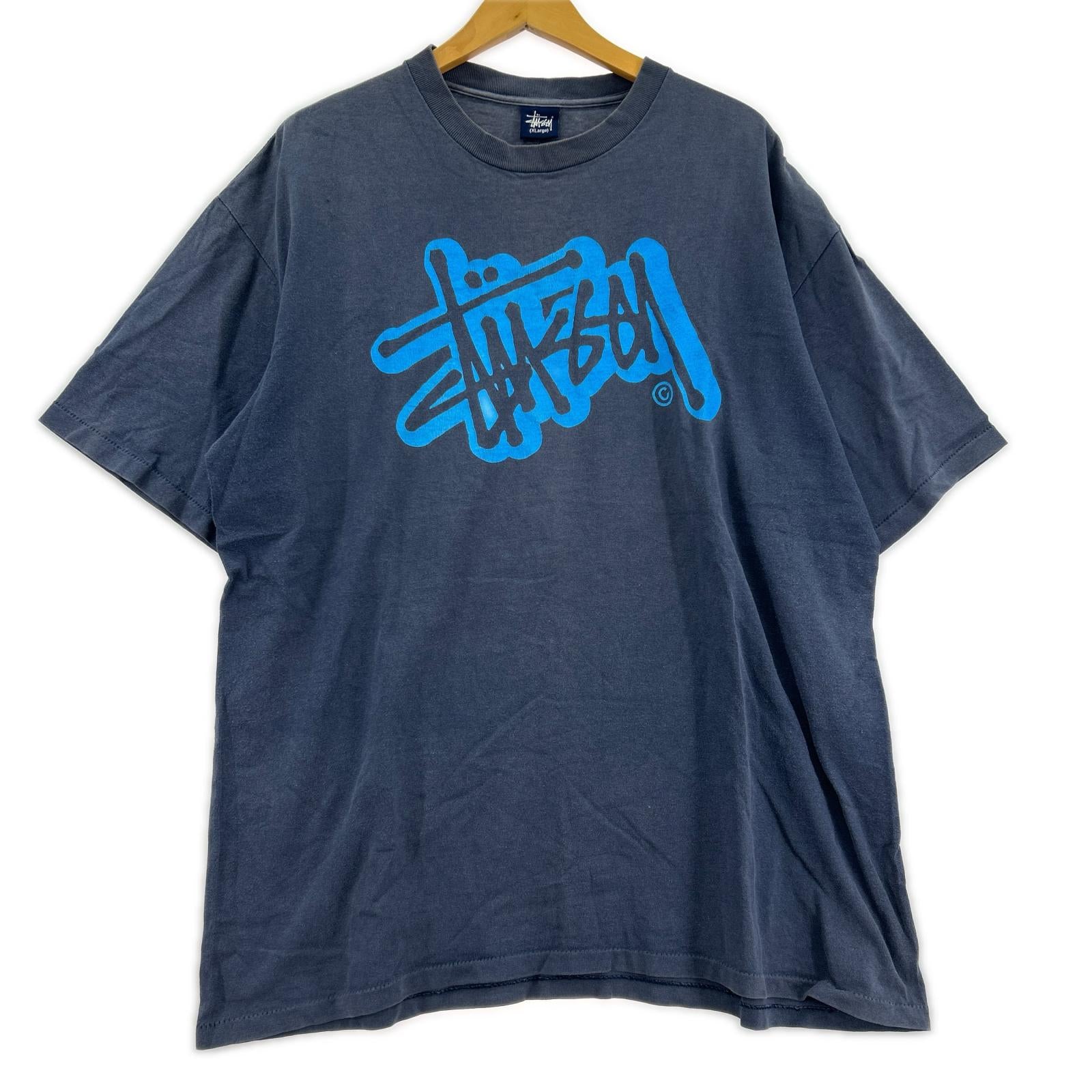半袖Ｔシャツ 紺タグ/メキシコ製/ロゴプリントTシャツ LL ネイビー