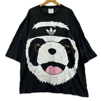 半袖Ｔシャツ パンダプリントTシャツ ブラック