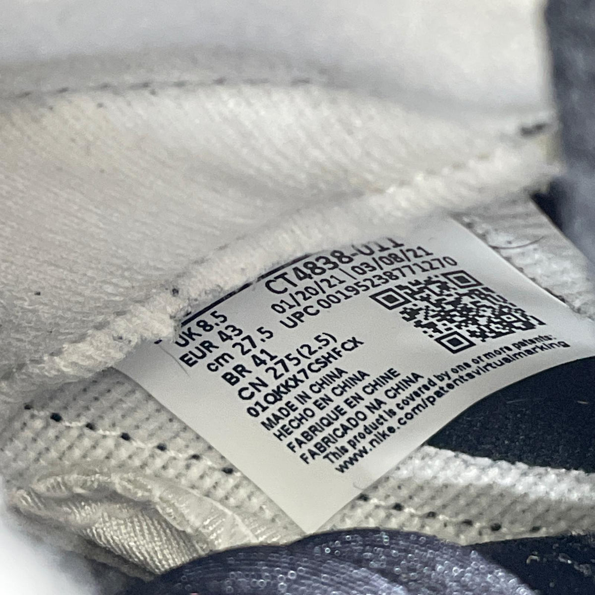 スニーカー AIR JORDAN 5 RETRO 27.5cm (US9 1/2 UK9 EU45) ブラック
