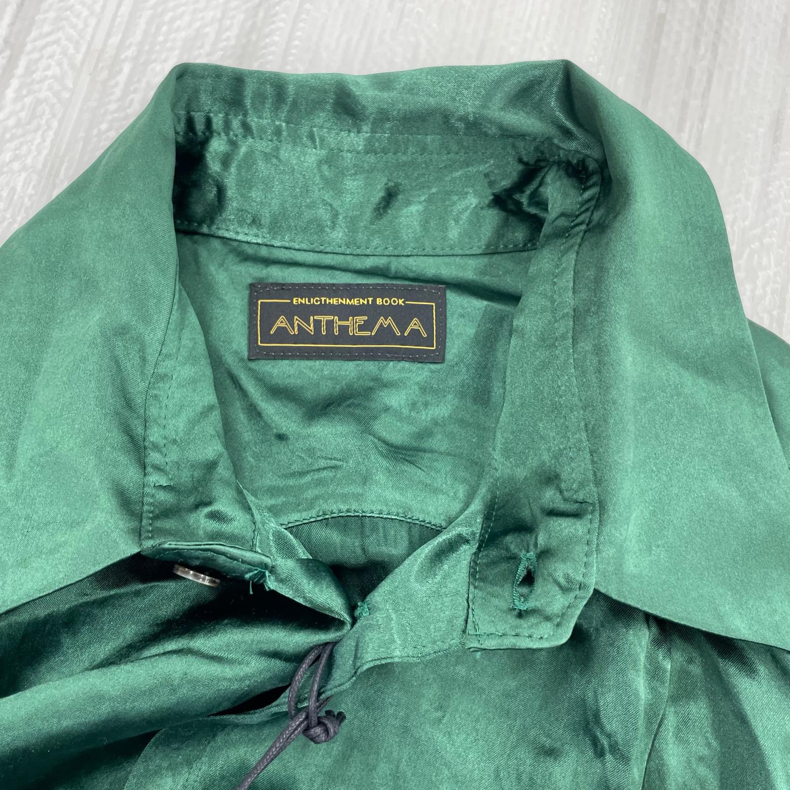長袖シャツ ANTHEM A サテンシャツ 0 グリーン 0 グリーン