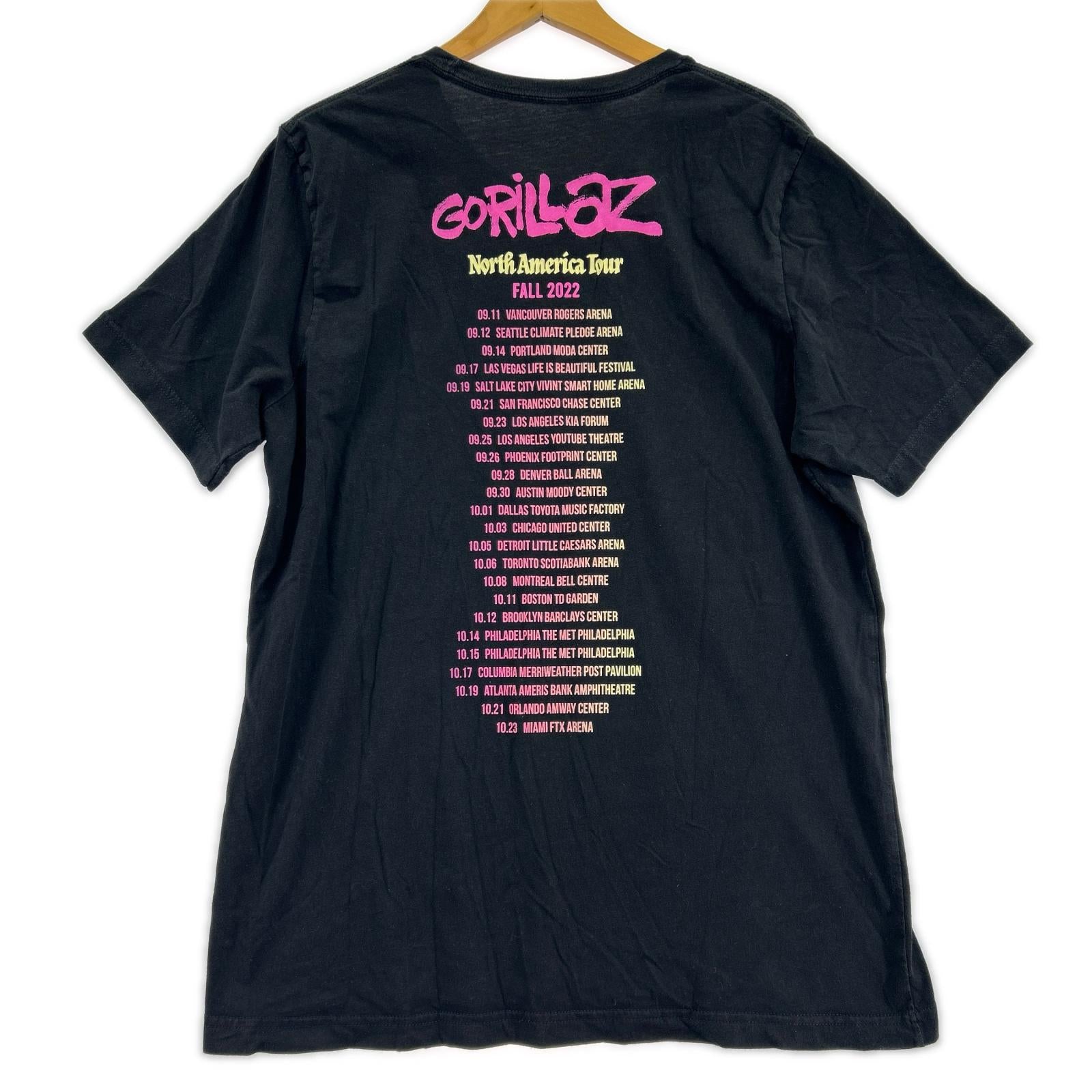 半袖Ｔシャツ GORILLAZ/2022/黒 LL ブラック