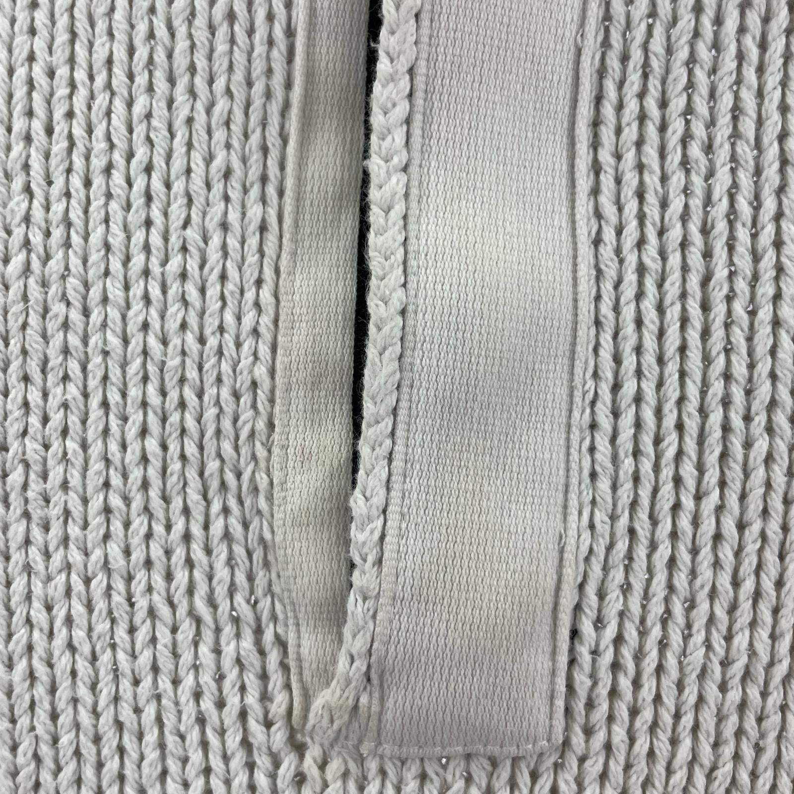 ニット STONE ISLAND 02SS Paul Harvey期 ハーフジップコットンニット XXL アイボリー