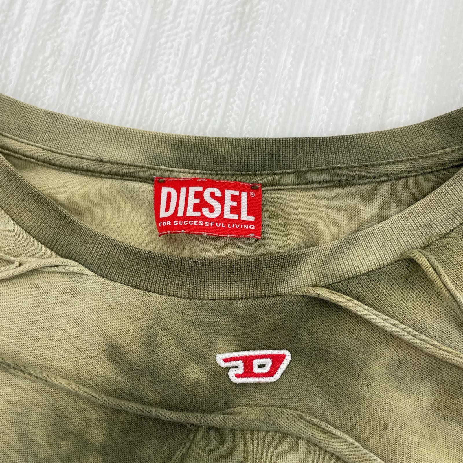 長袖Ｔシャツ DIESEL T-CRANET-LS デザインL/S Tee M オリーブ M