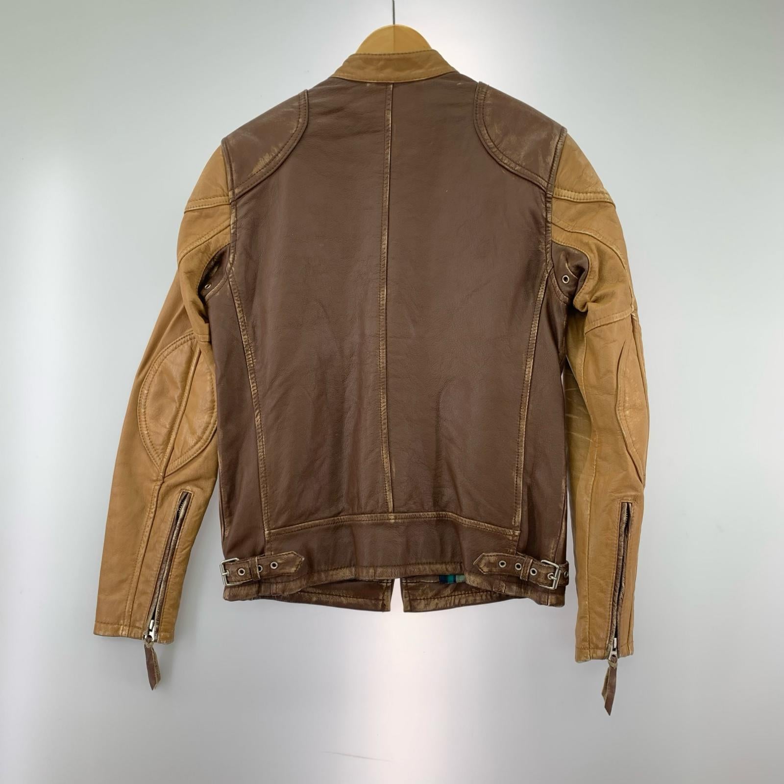 レザージャケット FLAT RACER JACKET 3181021 (S) ブラウン