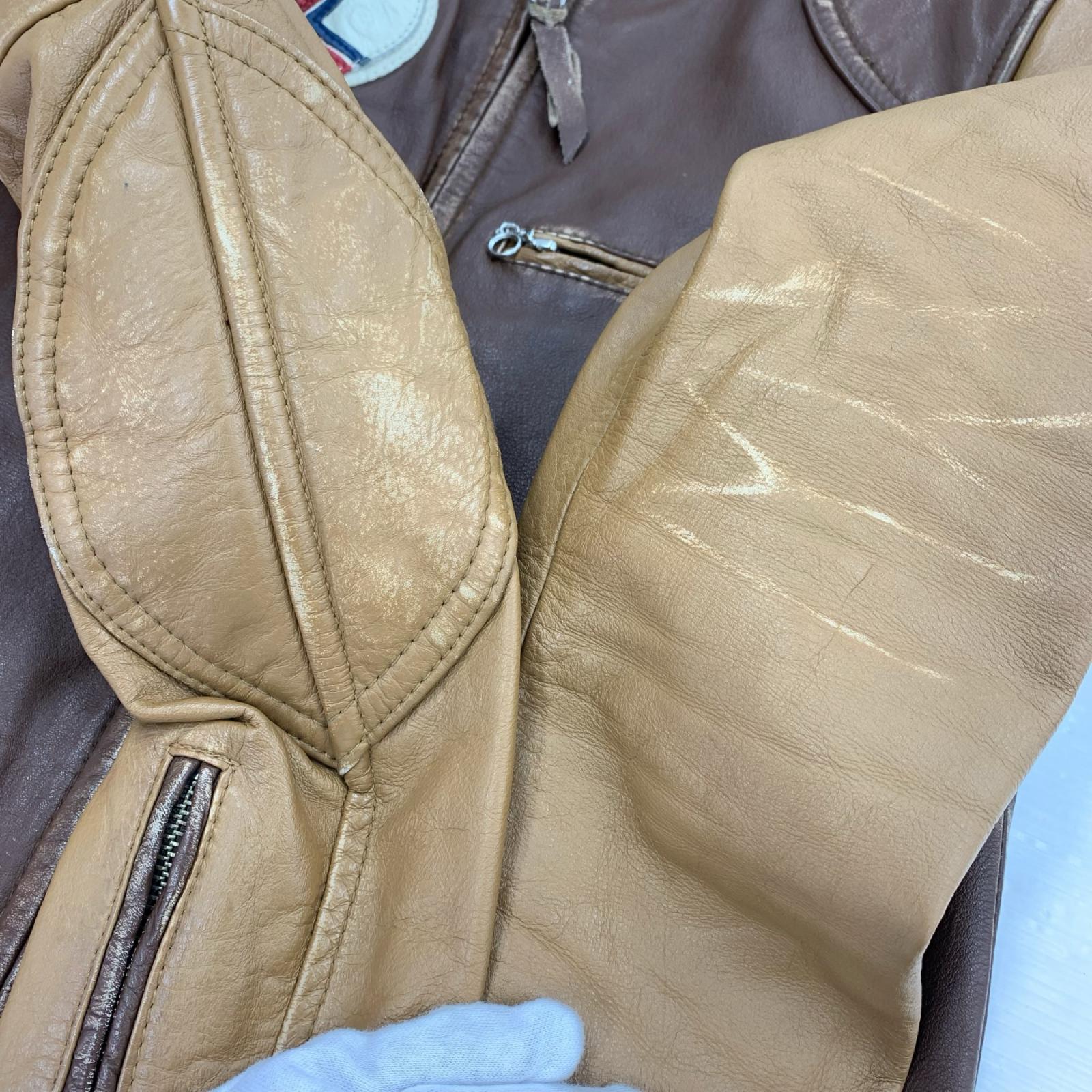 レザージャケット FLAT RACER JACKET 3181021 (S) ブラウン