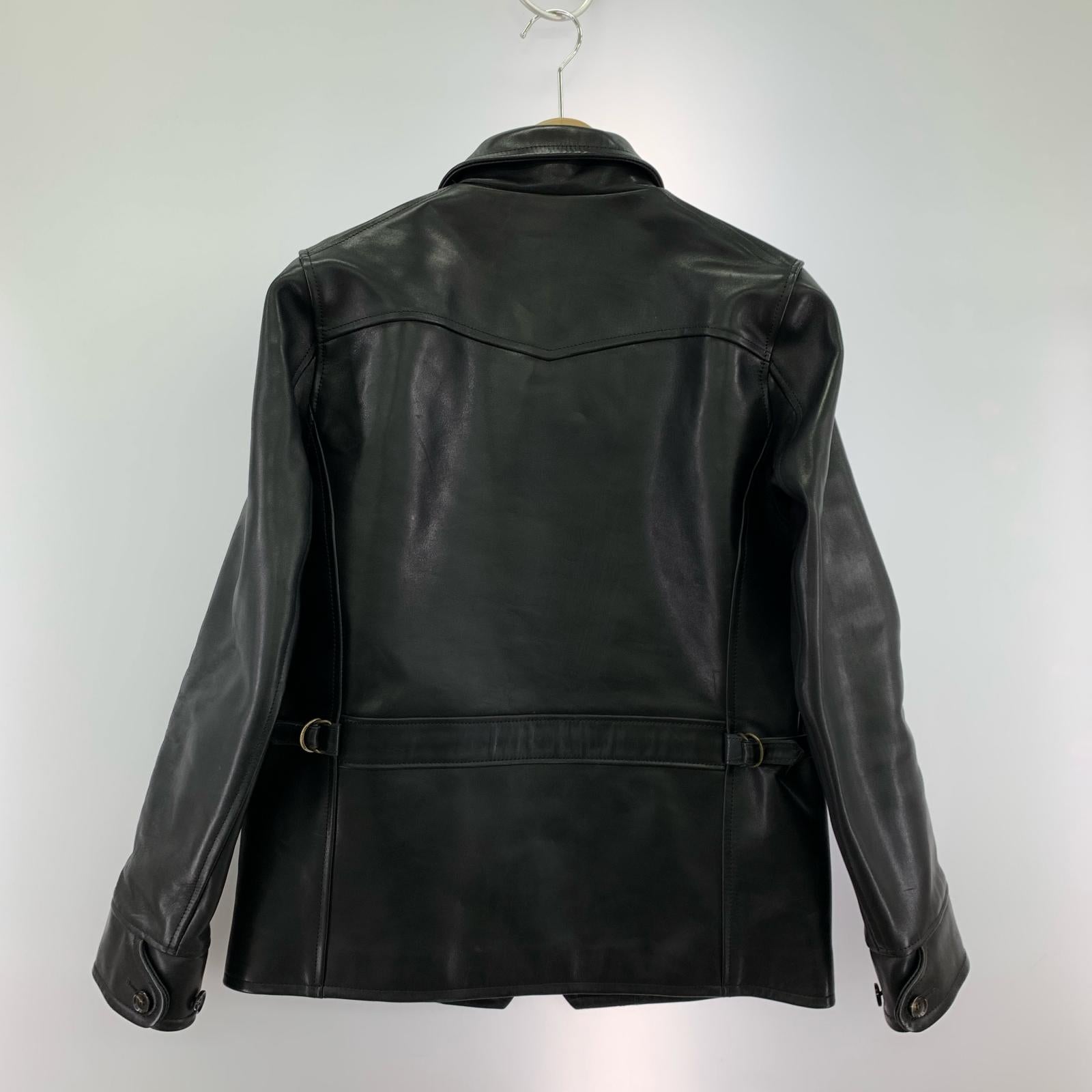 レザージャケット 30's CAR COAT－HORSE HIDE M ブラック