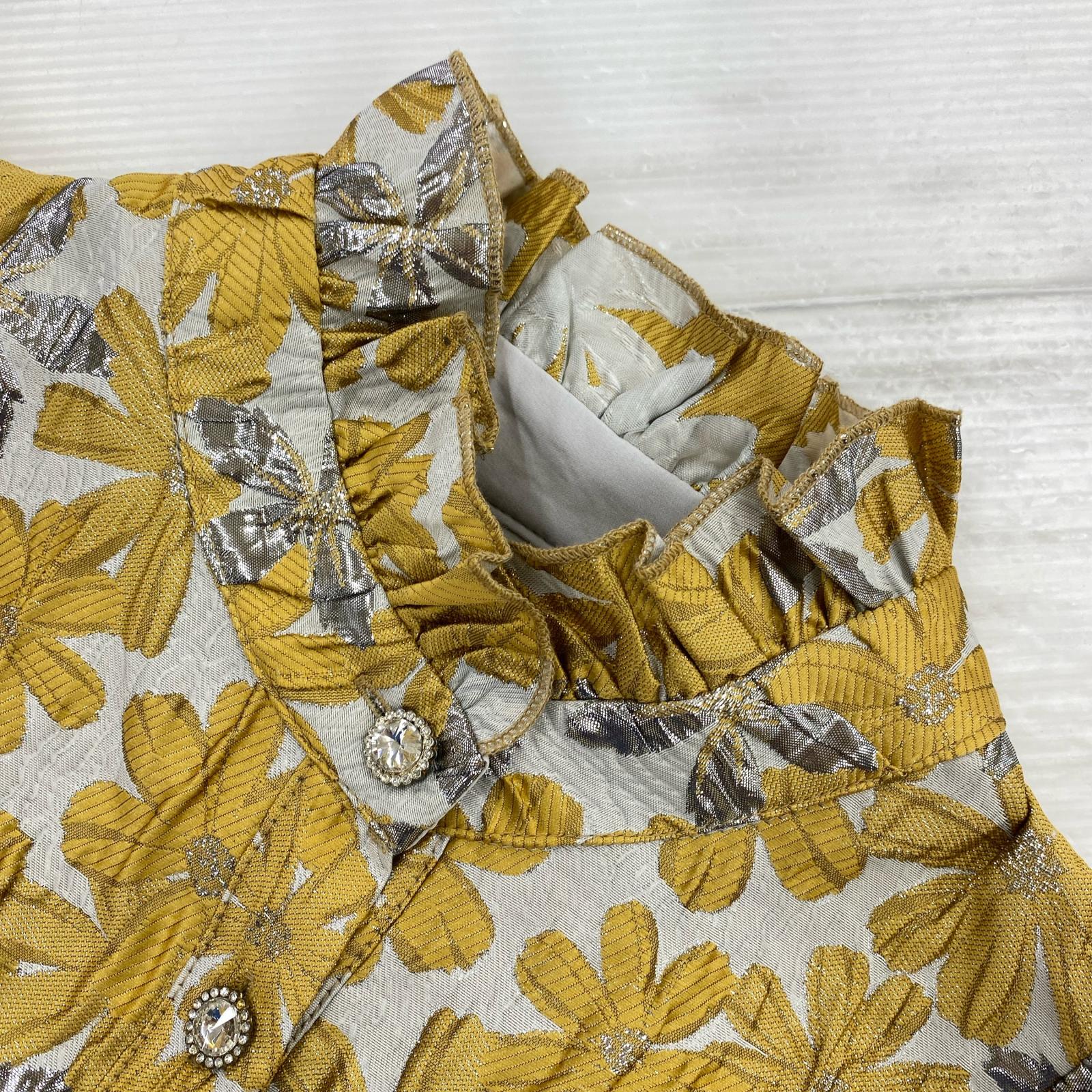 ワンピース Golden Fable Jacquard Mini Dress/イエロー S ブラウン