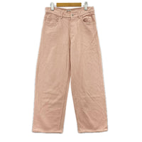 パンツ 26SS SILK NEP DENIM 5P WIDE PANTS 4 ピンク